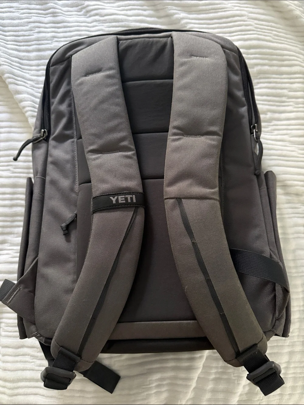 Yeti Men's Gray and Black Backpack - Streamlined Daily Pack